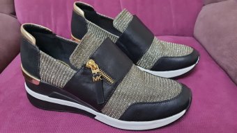 ADIDASI MICHAEL KORS CHELSIE TRAINER GLITTER