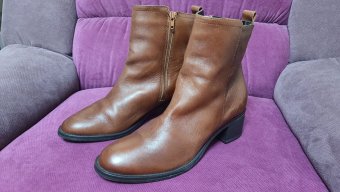 BOTINE ELEGANTE PIELE NATURALA