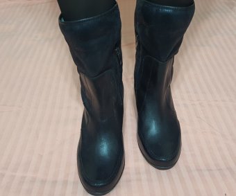BOTINE INALTE PIELE, IMBLANITE