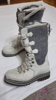 CIZME TRENDY PIELE FOCA SI LANA
