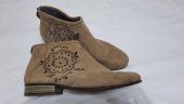 BOTINE TRENDY PIELE NATURALA CU PERFORATII