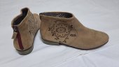 BOTINE TRENDY PIELE NATURALA CU PERFORATII